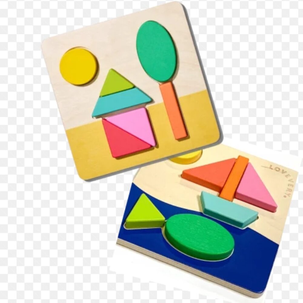 Lovevery 2 sided puzzle Boat & House